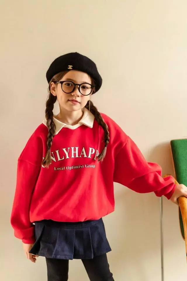 Dore Dore - Korean Children Fashion - #designkidswear - Only Collar Sweatshirt - 5