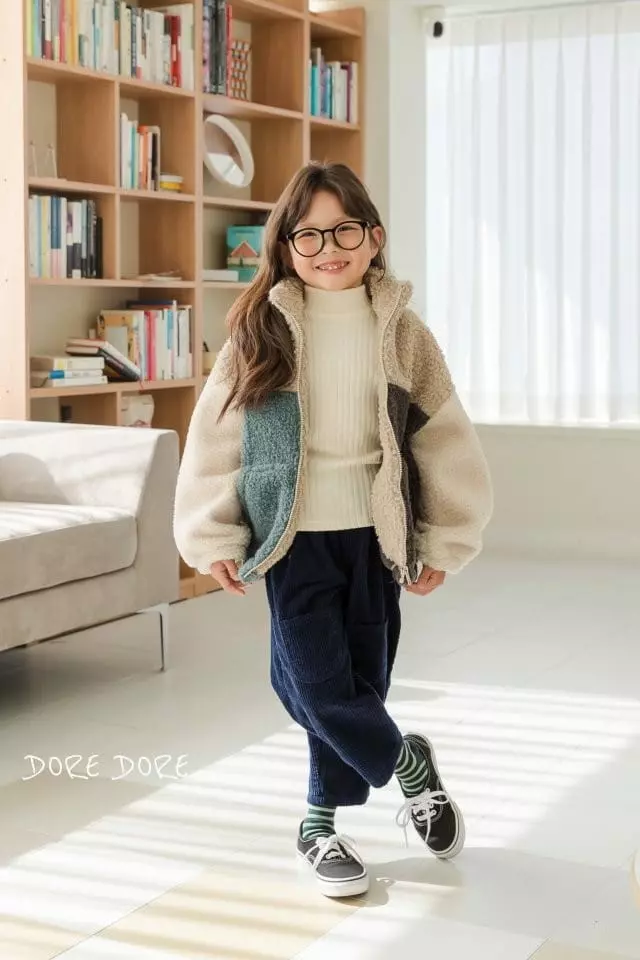 Dore Dore - Korean Children Fashion - #discoveringself - Cozy Color Zip-up Jacket - 9