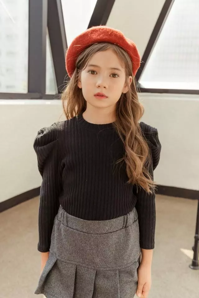 Dore Dore - Korean Children Fashion - #discoveringself - Rib Puff Tee - 6