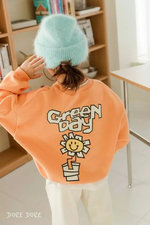 Dore Dore - Korean Children Fashion - #discoveringself - Green Day Sweatshirt - 9