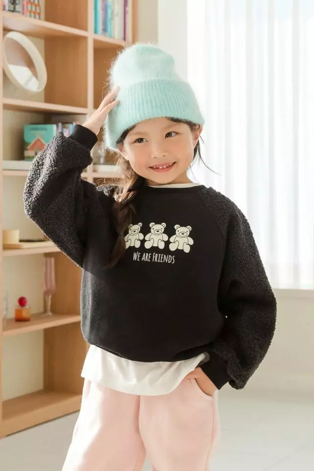 Dore Dore - Korean Children Fashion - #discoveringself - Bear Raglan Sweatshirt - 5