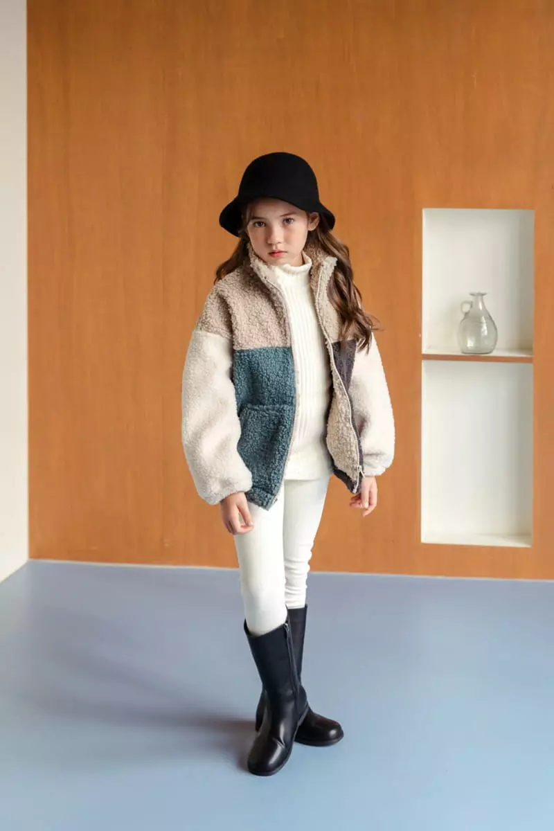 Dore Dore - Korean Children Fashion - #discoveringself - Rib Veloure Leggings - 12