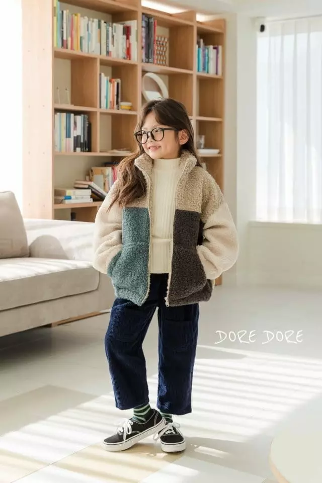 Dore Dore - Korean Children Fashion - #fashionkids - Cozy Color Zip-up Jacket - 10