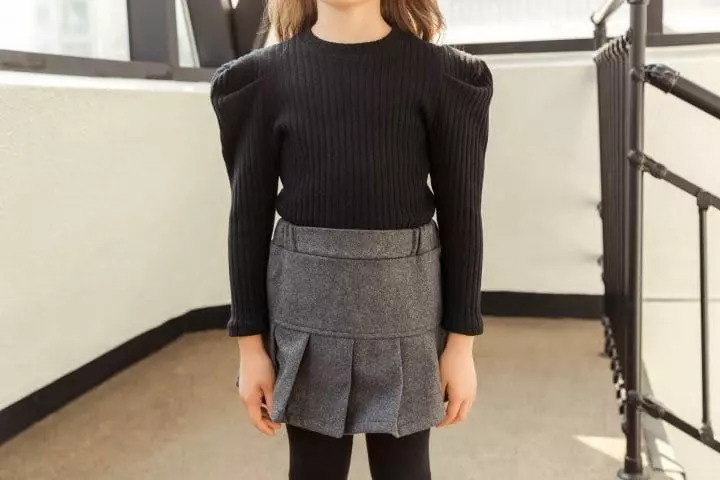 Dore Dore - Korean Children Fashion - #fashionkids - Rib Puff Tee - 7