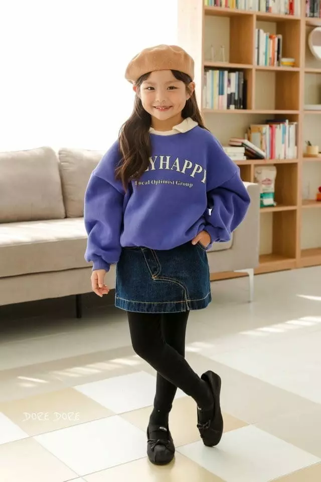 Dore Dore - Korean Children Fashion - #fashionkids - Only Collar Sweatshirt - 7