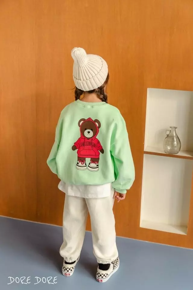 Dore Dore - Korean Children Fashion - #kidsshorts - Hoody Bear Sweatshirt - 9