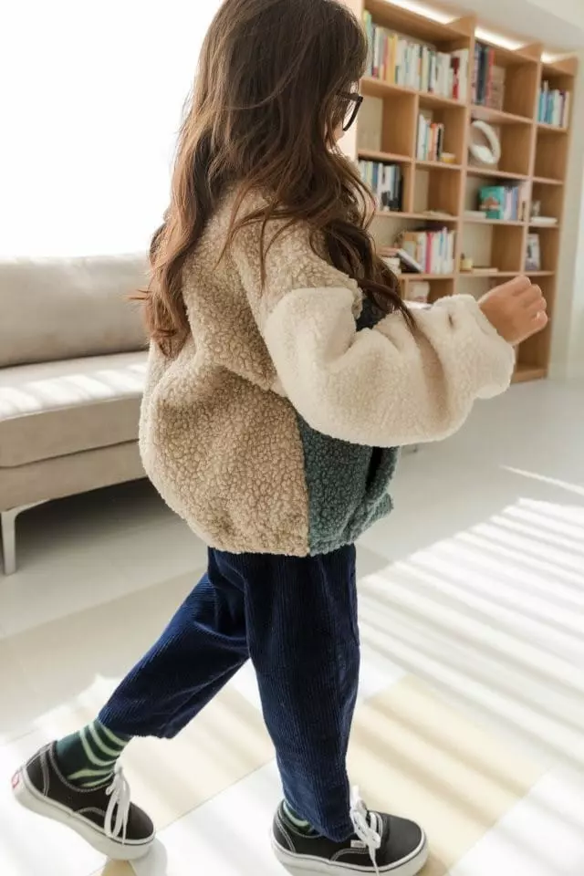 Dore Dore - Korean Children Fashion - #kidsstore - Cozy Color Zip-up Jacket - 12