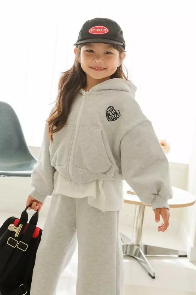 Dore Dore - Korean Children Fashion - #kidsstore - Embrodiery Hoody Zip-up - 5