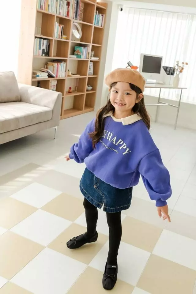 Dore Dore - Korean Children Fashion - #kidsstore - Only Collar Sweatshirt - 9