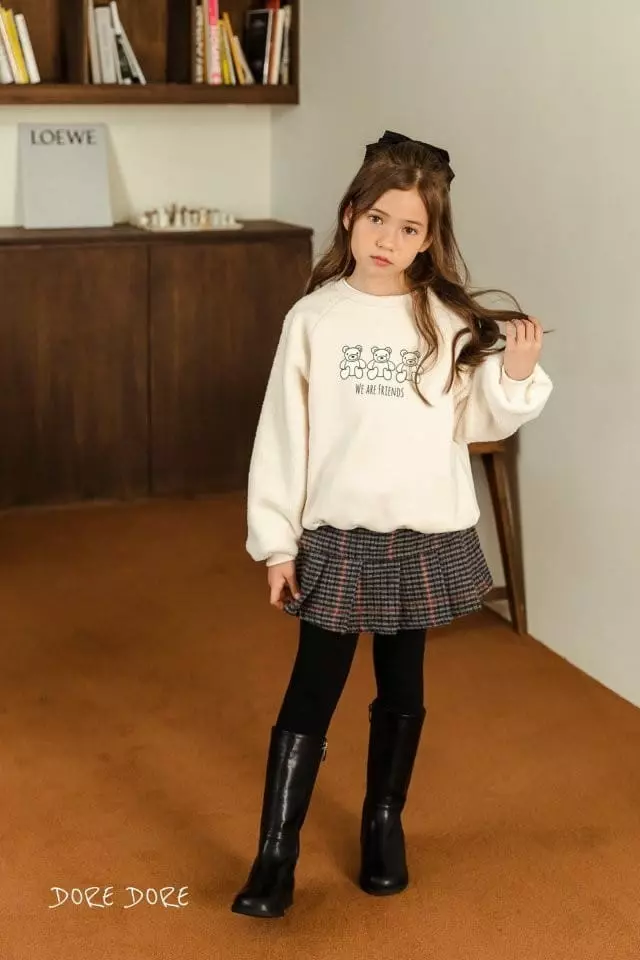 Dore Dore - Korean Children Fashion - #kidsstore - Bear Raglan Sweatshirt - 8