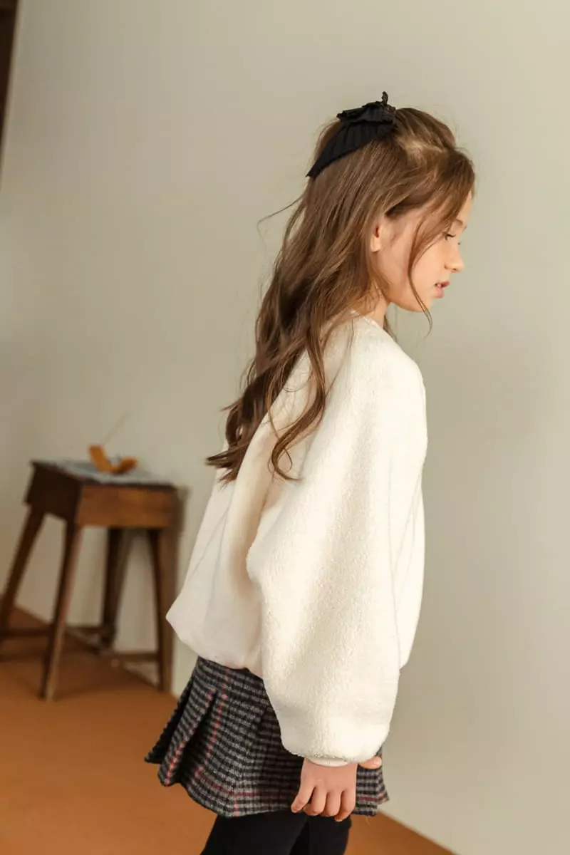 Dore Dore - Korean Children Fashion - #kidsstore - Wrinkle check Skirt Leggings - 5