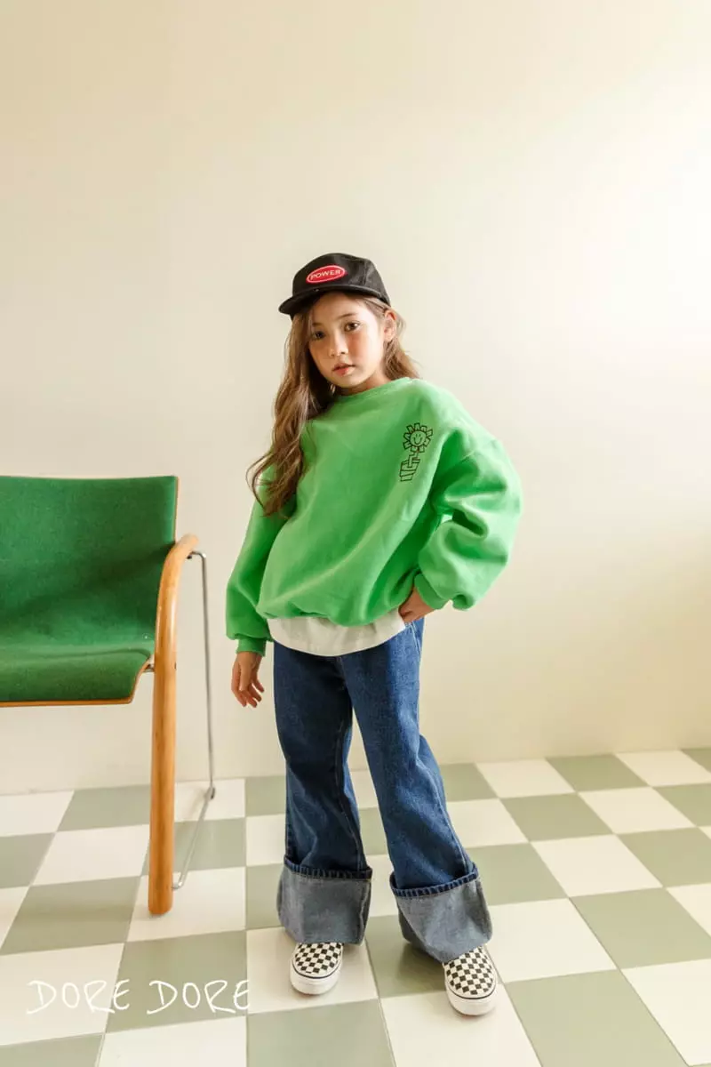 Dore Dore - Korean Children Fashion - #kidsshorts - Roll-up Bootscut Pants - 4