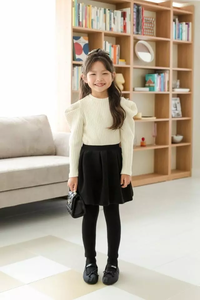Dore Dore - Korean Children Fashion - #kidzfashiontrend - Rib Puff Tee - 10