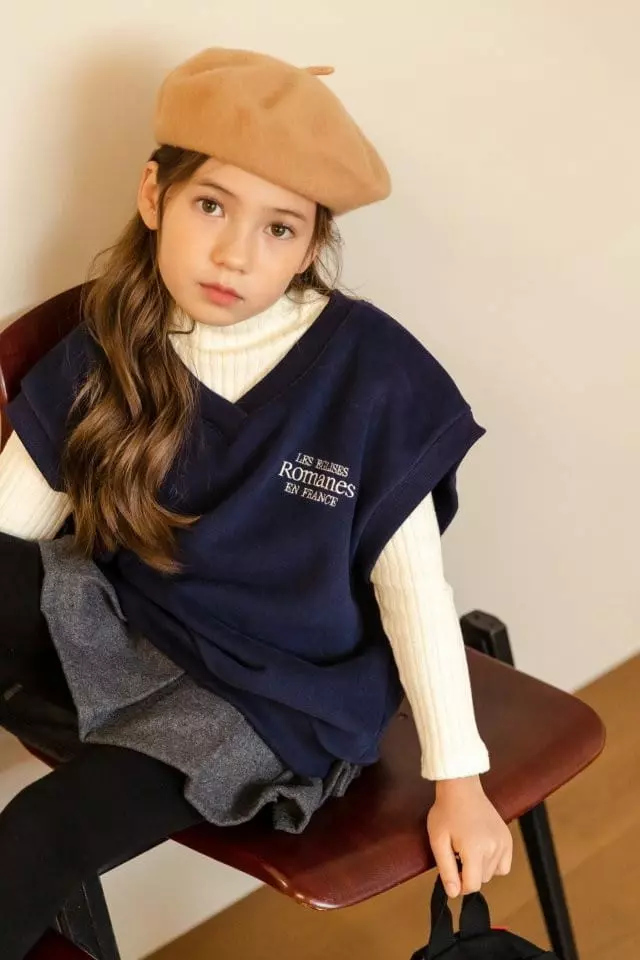 Dore Dore - Korean Children Fashion - #kidzfashiontrend - Fleece Embroidery Vest - 7