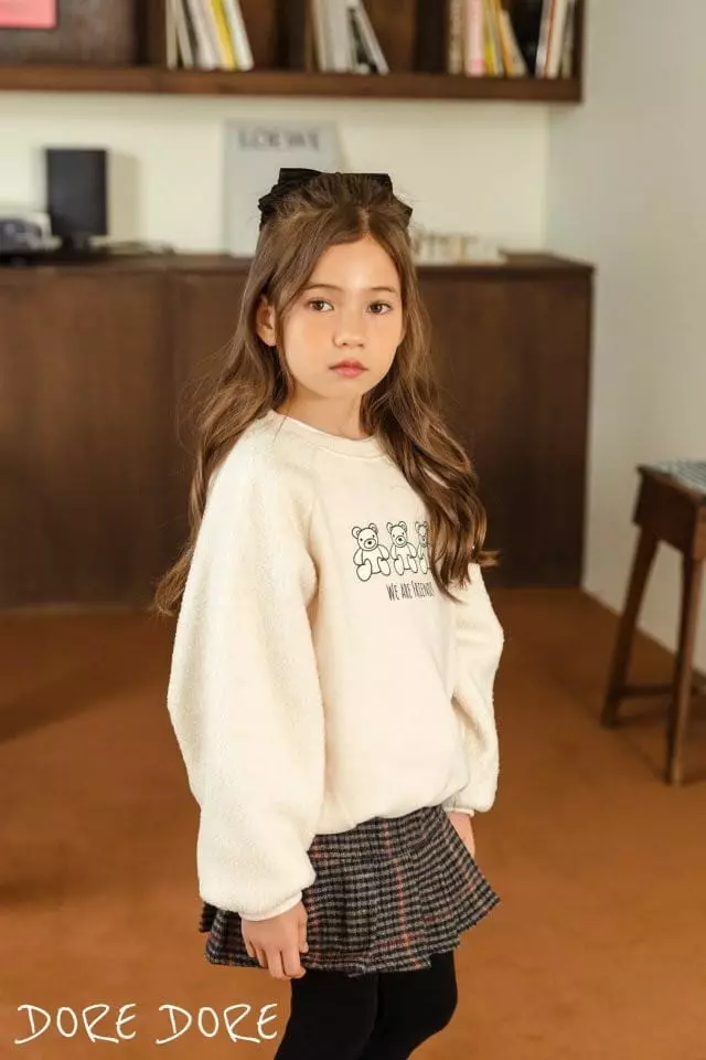 Dore Dore - Korean Children Fashion - #kidzfashiontrend - Bear Raglan Sweatshirt - 9