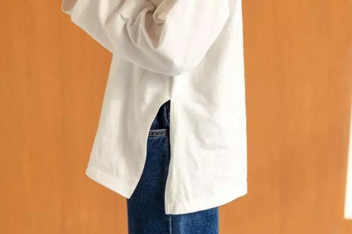 Dore Dore - Korean Children Fashion - #littlefashionista - Basic Muzi Slit Tee