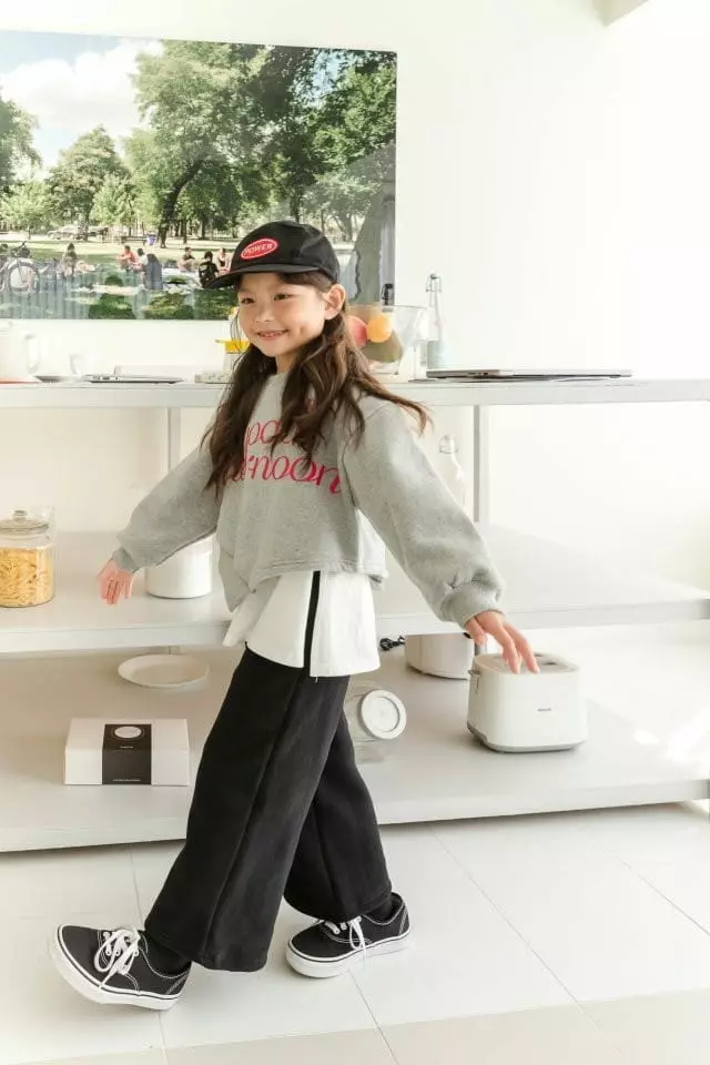 Dore Dore - Korean Children Fashion - #littlefashionista - Good Afternoon Unbal Sweatshirt - 10