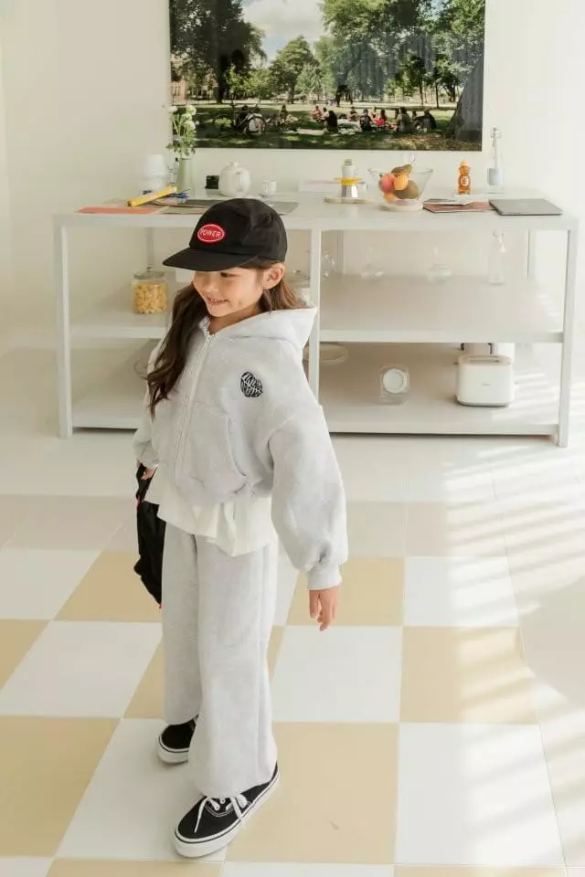 Dore Dore - Korean Children Fashion - #littlefashionista - Embrodiery Hoody Zip-up - 8