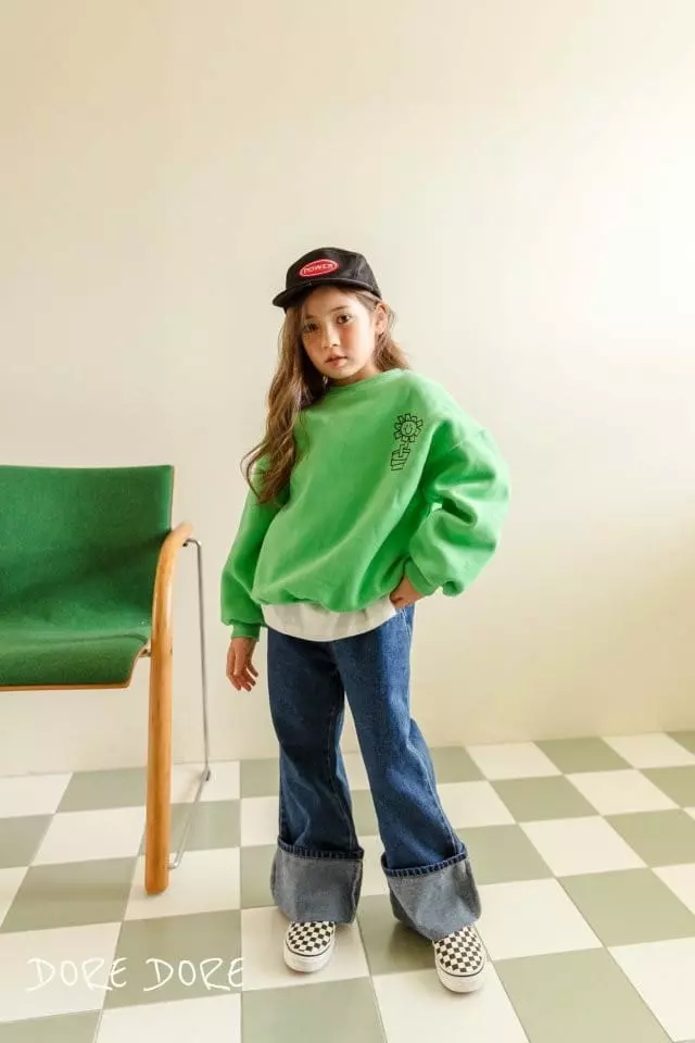 Dore Dore - Korean Children Fashion - #littlefashionista - Green Day Sweatshirt