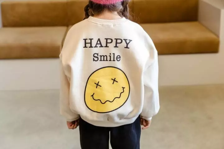 Dore Dore - Korean Children Fashion - #littlefashionista - Happy 3 Smile Sweatshirt - 10
