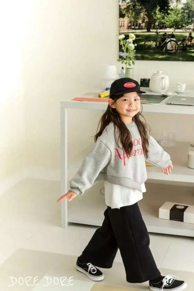 Dore Dore - Korean Children Fashion - #magicofchildhood - Good Afternoon Unbal Sweatshirt - 11