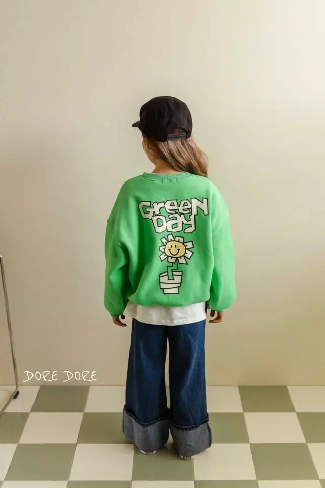 Dore Dore - Korean Children Fashion - #magicofchildhood - Green Day Sweatshirt - 2