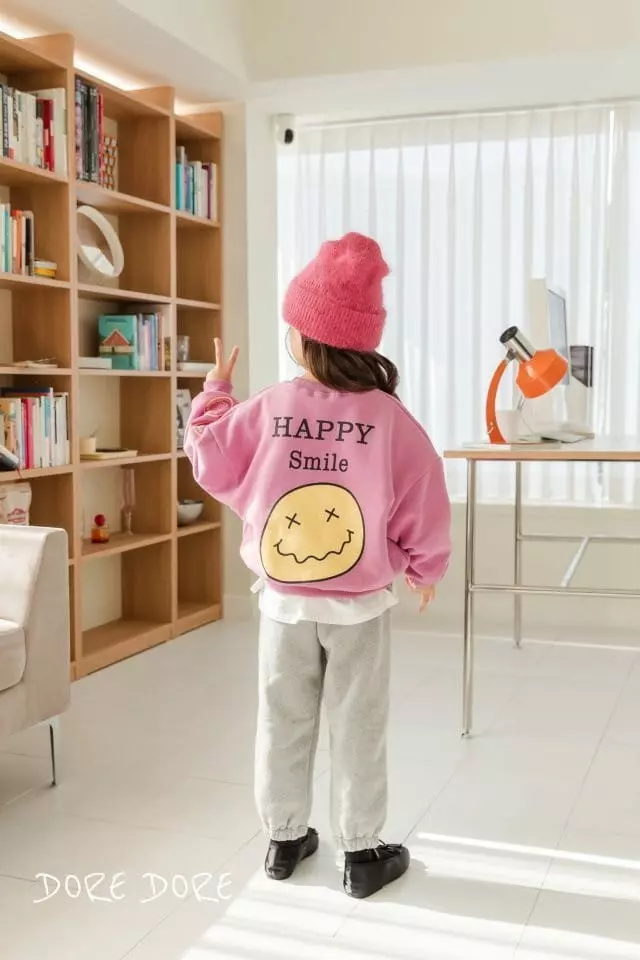 Dore Dore - Korean Children Fashion - #magicofchildhood - Happy 3 Smile Sweatshirt - 11