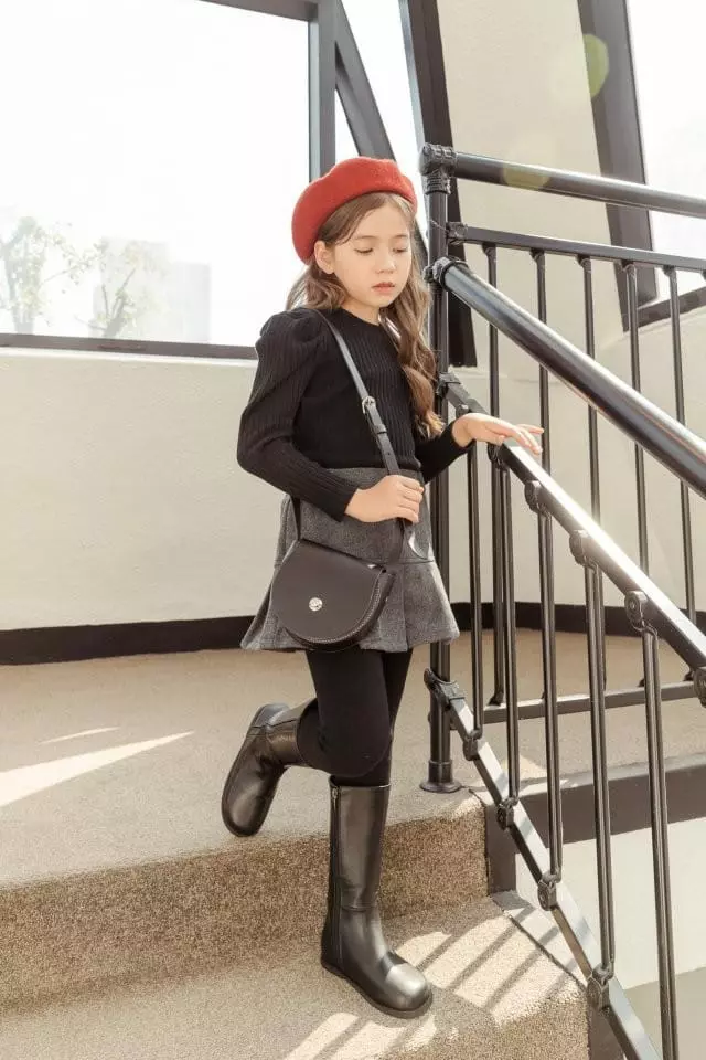 Dore Dore - Korean Children Fashion - #magicofchildhood - Mosic Wrinkle Skirt Leggings - 5