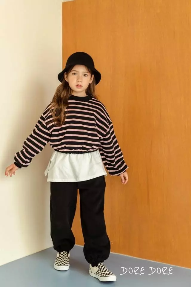Dore Dore - Korean Children Fashion - #minifashionista - Basic Muzi Slit Tee - 3