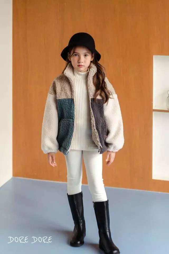 Dore Dore - Korean Children Fashion - #minifashionista - Cozy Color Zip-up Jacket