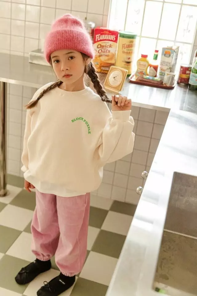Dore Dore - Korean Children Fashion - #minifashionista - Block Puzzle Sweatshirt - 7