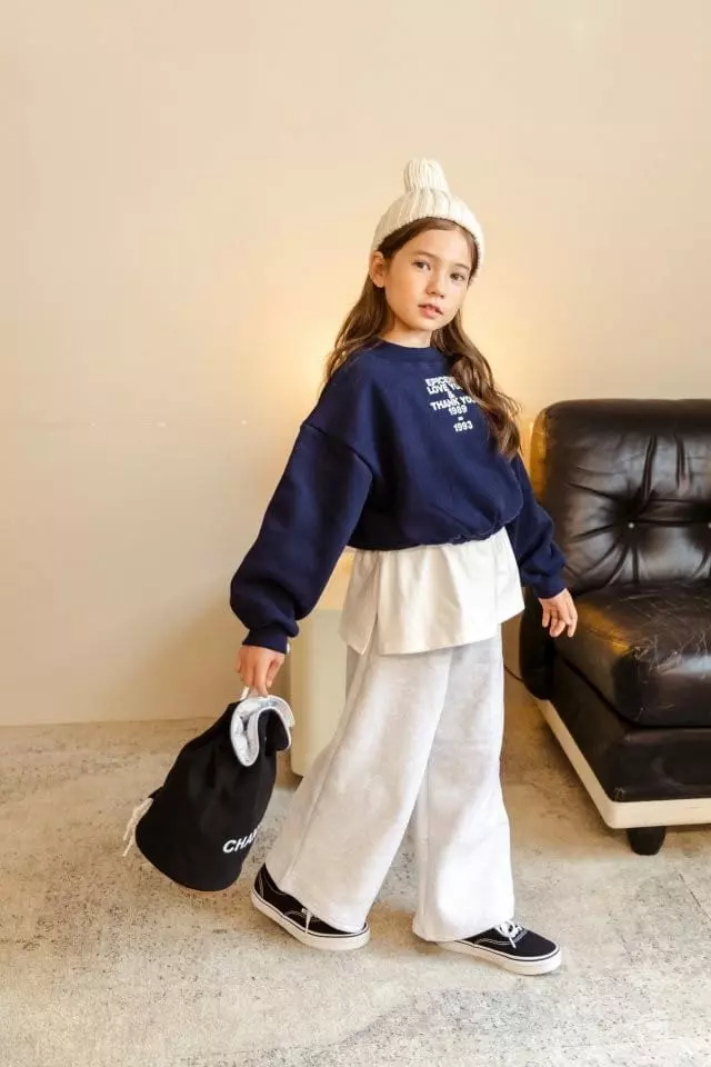 Dore Dore - Korean Children Fashion - #minifashionista - Love U Crop Sweatshirt - 6