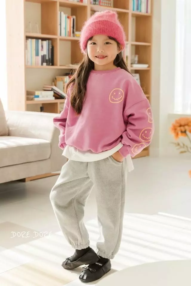 Dore Dore - Korean Children Fashion - #minifashionista - Happy 3 Smile Sweatshirt - 12