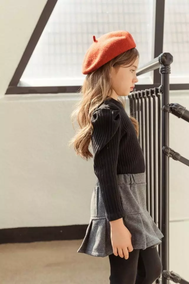 Dore Dore - Korean Children Fashion - #minifashionista - Mosic Wrinkle Skirt Leggings - 6