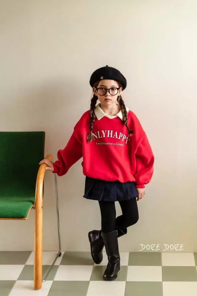Dore Dore - Korean Children Fashion - #prettylittlegirls - Only Collar Sweatshirt