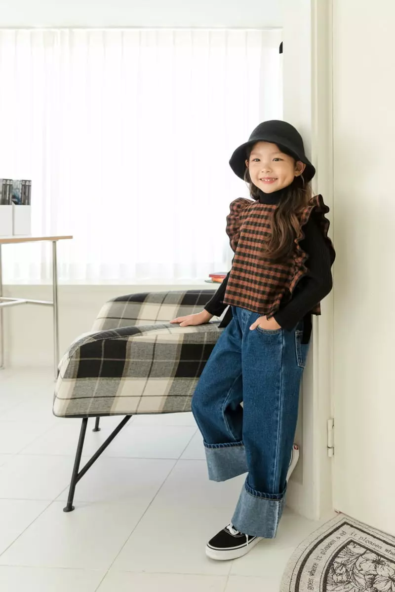 Dore Dore - Korean Children Fashion - #prettylittlegirls - Roll-up Bootscut Pants - 10