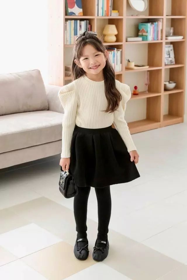 Dore Dore - Korean Children Fashion - #stylishchildhood - Tulip Skirt Leggings - 9