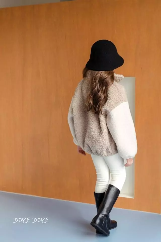 Dore Dore - Korean Children Fashion - #todddlerfashion - Cozy Color Zip-up Jacket - 3