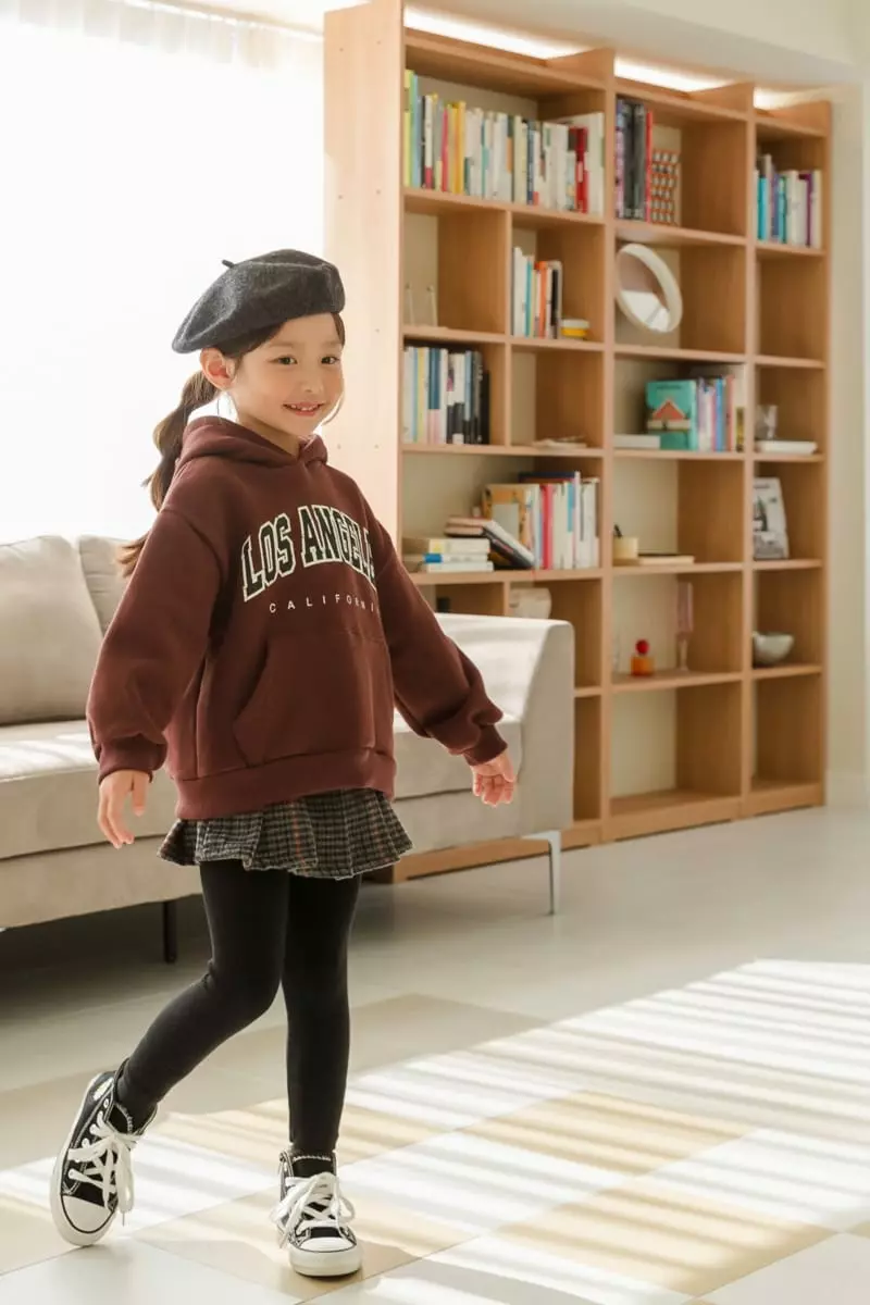 Dore Dore - Korean Children Fashion - #todddlerfashion - Wrinkle check Skirt Leggings - 12