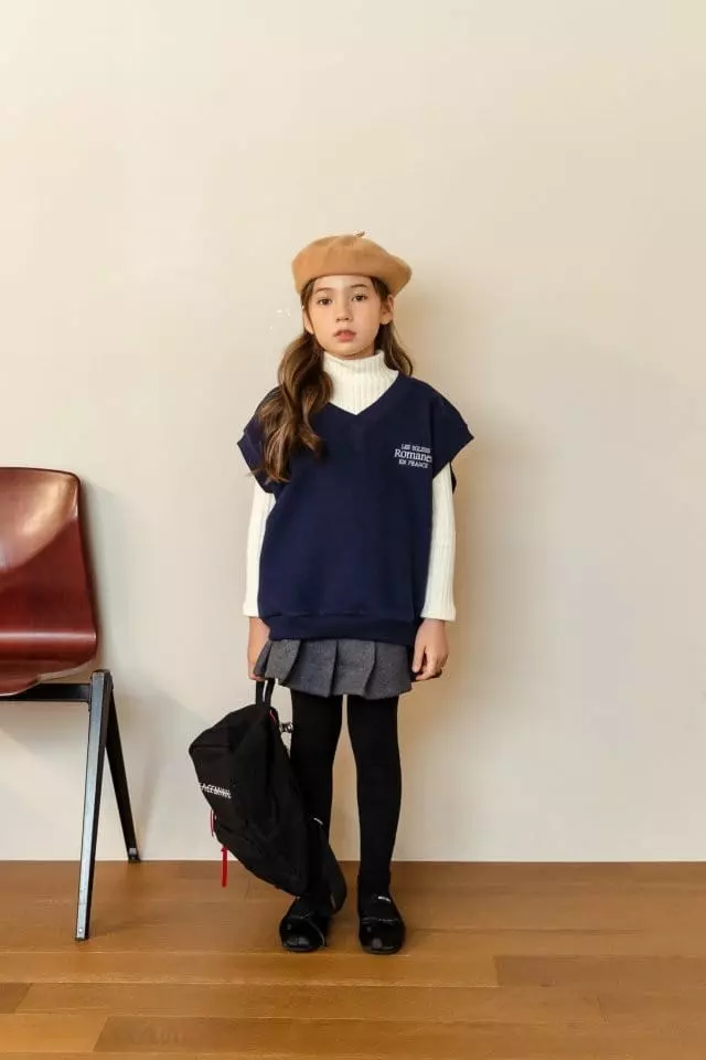 Dore Dore - Korean Children Fashion - #todddlerfashion - Mosic Wrinkle Skirt Leggings - 8