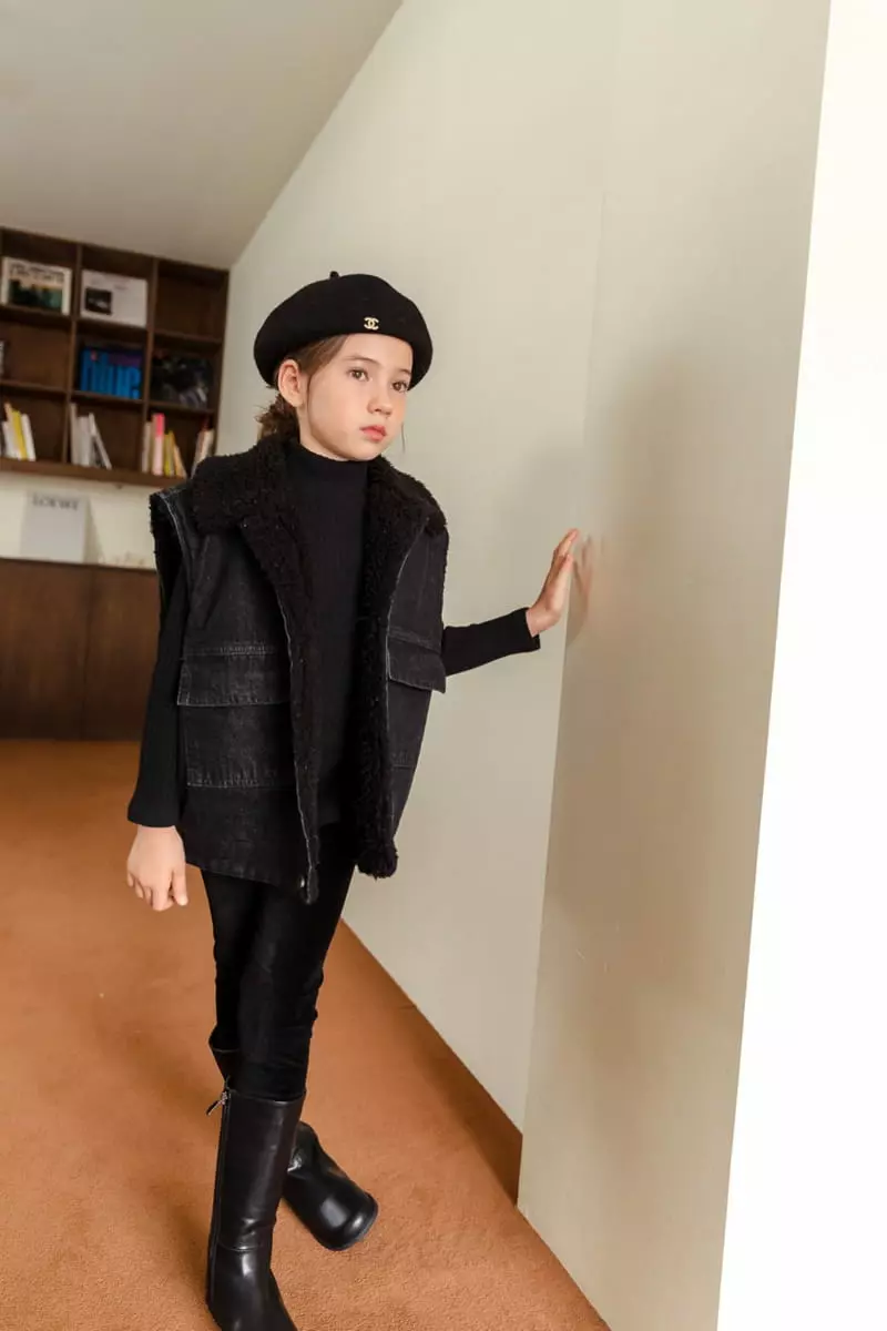 Dore Dore - Korean Children Fashion - #toddlerclothing - Rib Veloure Leggings - 7