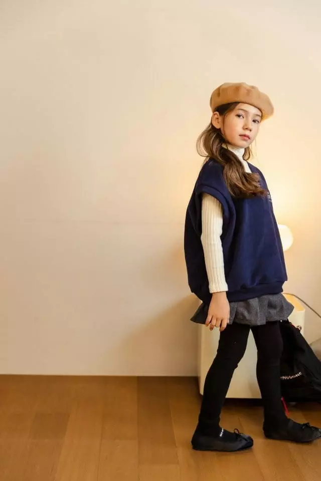 Dore Dore - Korean Children Fashion - #toddlerclothing - Mosic Wrinkle Skirt Leggings - 9