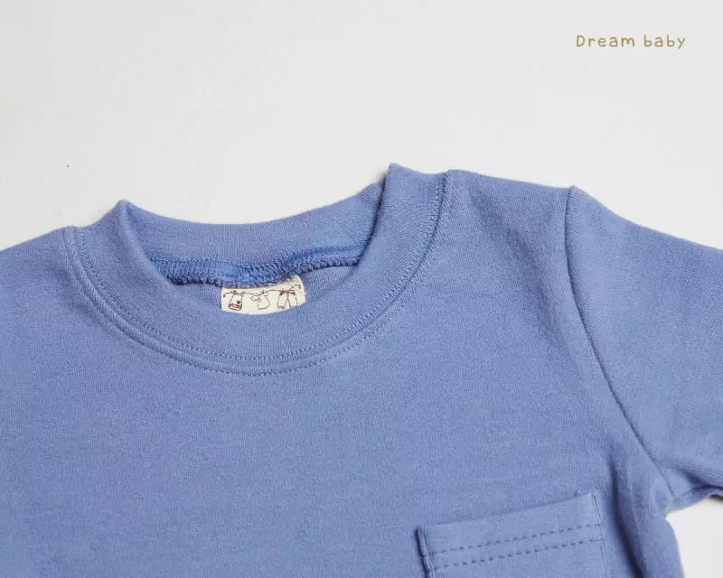 Dream Baby - Korean Children Fashion - #discoveringself - Dotom Fleece Pocket Tee - 2