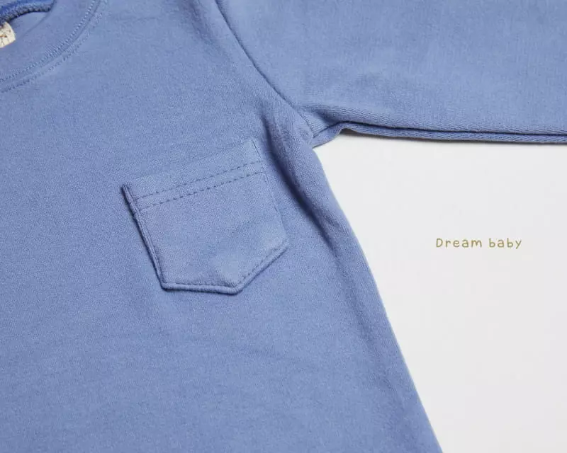 Dream Baby - Korean Children Fashion - #fashionkids - Dotom Fleece Pocket Tee - 3