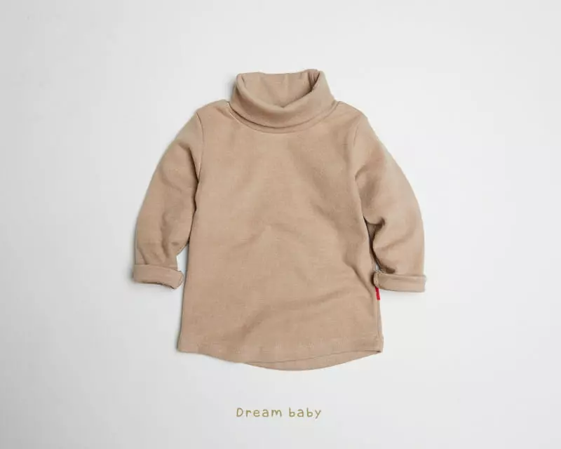 Dream Baby - Korean Children Fashion - #kidsshorts - Dotom Turtleneck Fleece Tee - 5