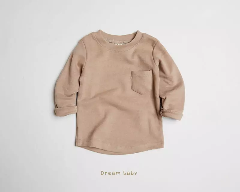 Dream Baby - Korean Children Fashion - #littlefashionista - Dotom Fleece Pocket Tee - 8