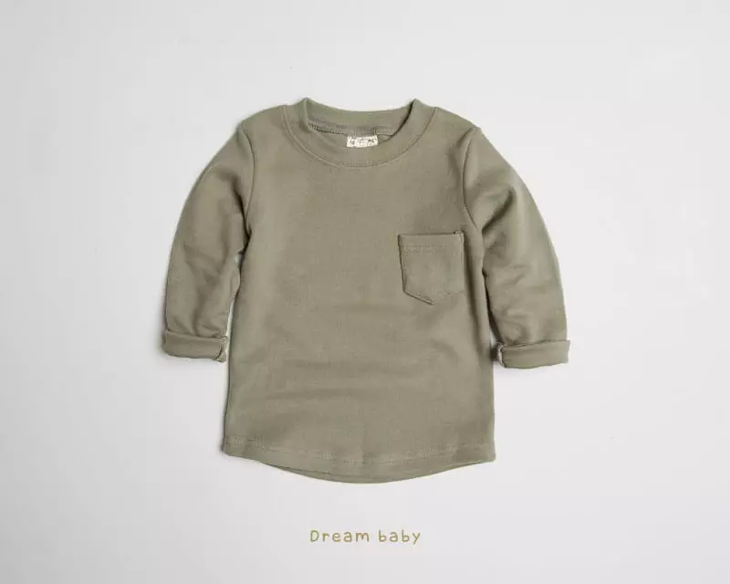 Dream Baby - Korean Children Fashion - #magicofchildhood - Dotom Fleece Pocket Tee - 9