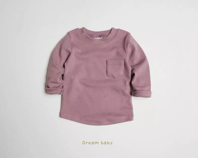 Dream Baby - Korean Children Fashion - #minifashionista - Dotom Fleece Pocket Tee - 10