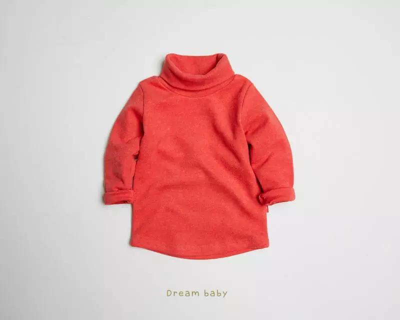 Dream Baby - Korean Children Fashion - #prettylittlegirls - Dotom Turtleneck Fleece Tee - 12