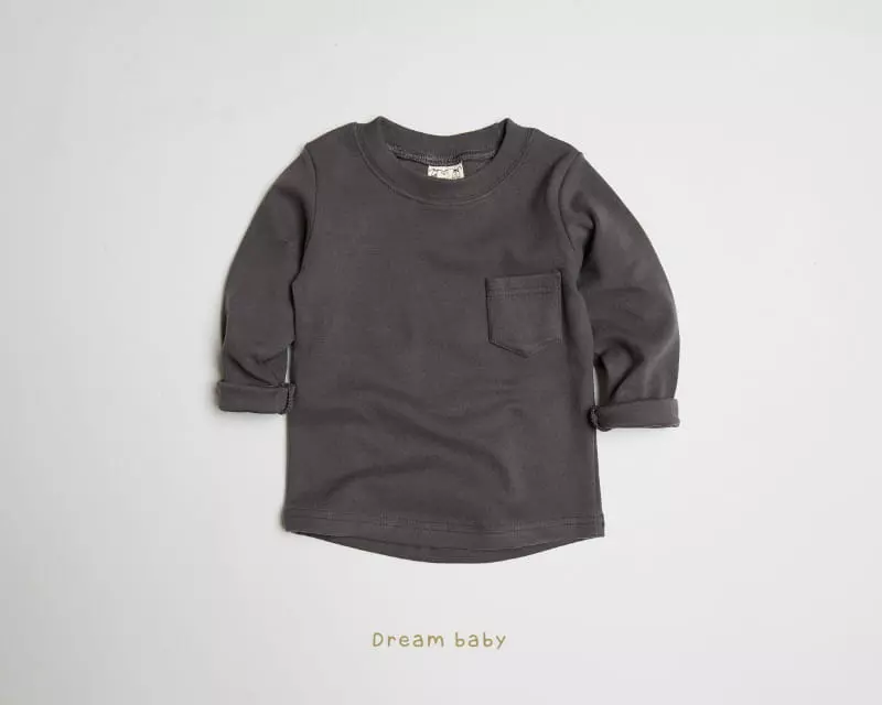 Dream Baby - Korean Children Fashion - #prettylittlegirls - Dotom Fleece Pocket Tee - 11